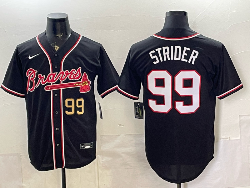 Men Atlanta Braves #99 Strider blue Nike 2026 Jersey 070107->atlanta braves->MLB Jersey